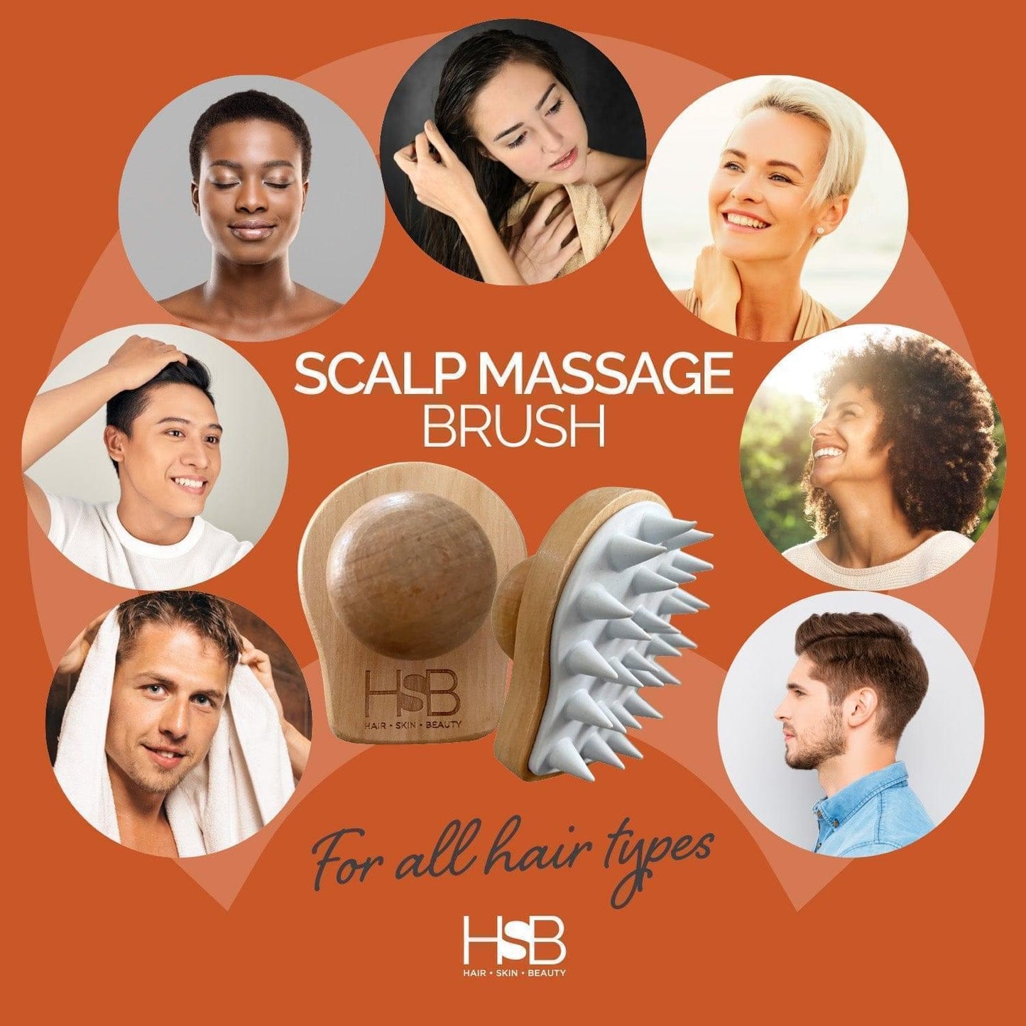 Scalp Massager for Hair Growth & Thinning Hair - HSB Labs