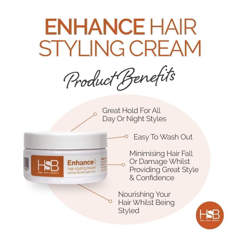 Hair Styling Cream for Hair Growth & Thinning Hair Enhance 100g | HSB Labs - HSB Labs